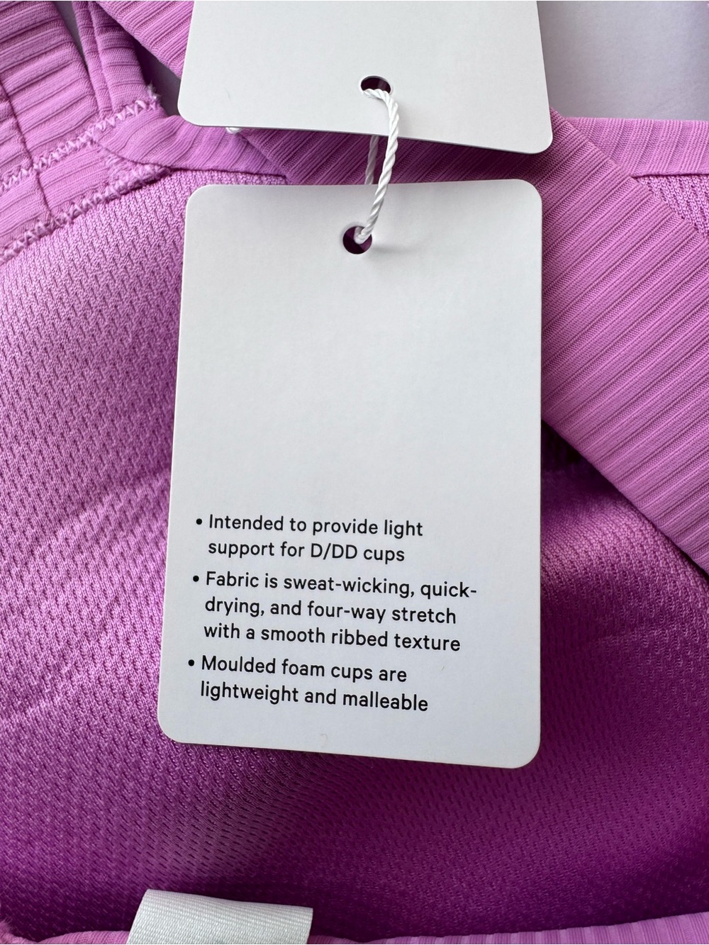 Lululemon Like a Cloud Longline Bra D/DD * Ribbed - Picture 4 of 5